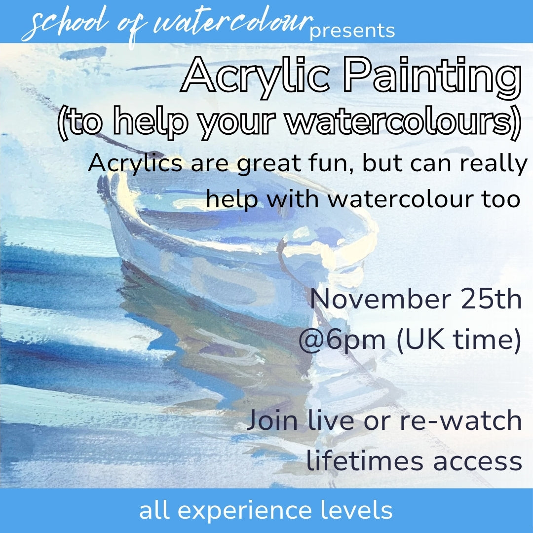 Acrylics? (yes...to help our watercolours!)