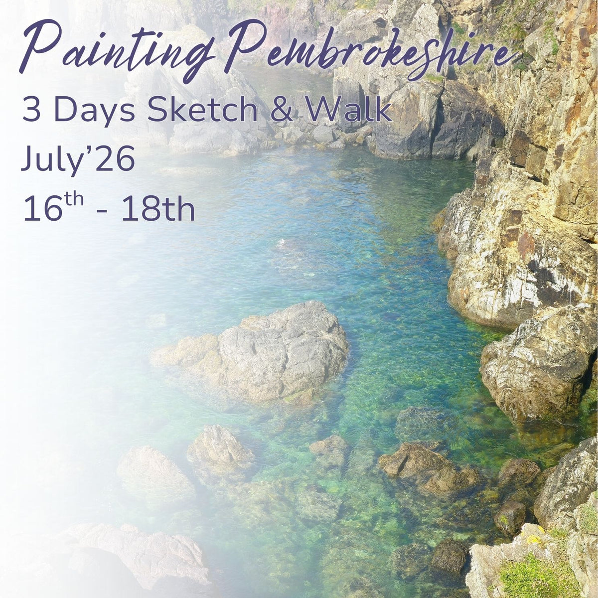 Sketch &amp; Walk Pembrokeshire - 3 Days July&#39;26