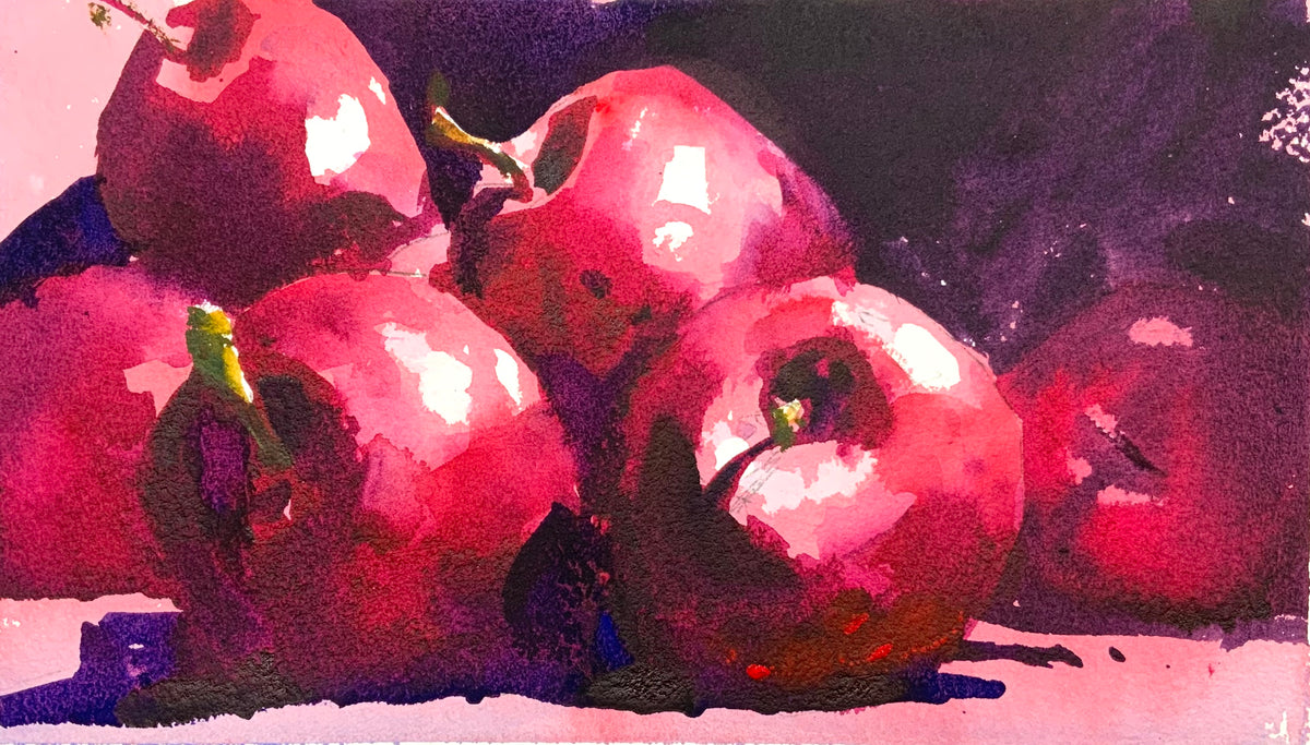 Fruit Still Life- Red Apples