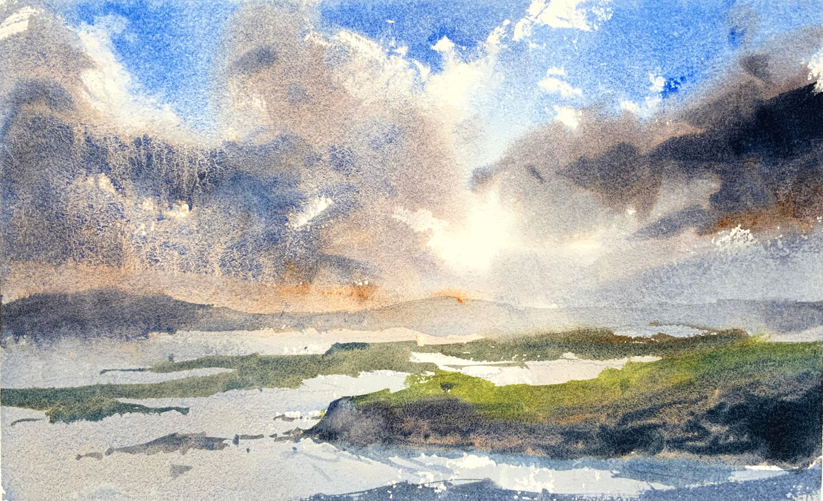 Seascape With Big Clouds
