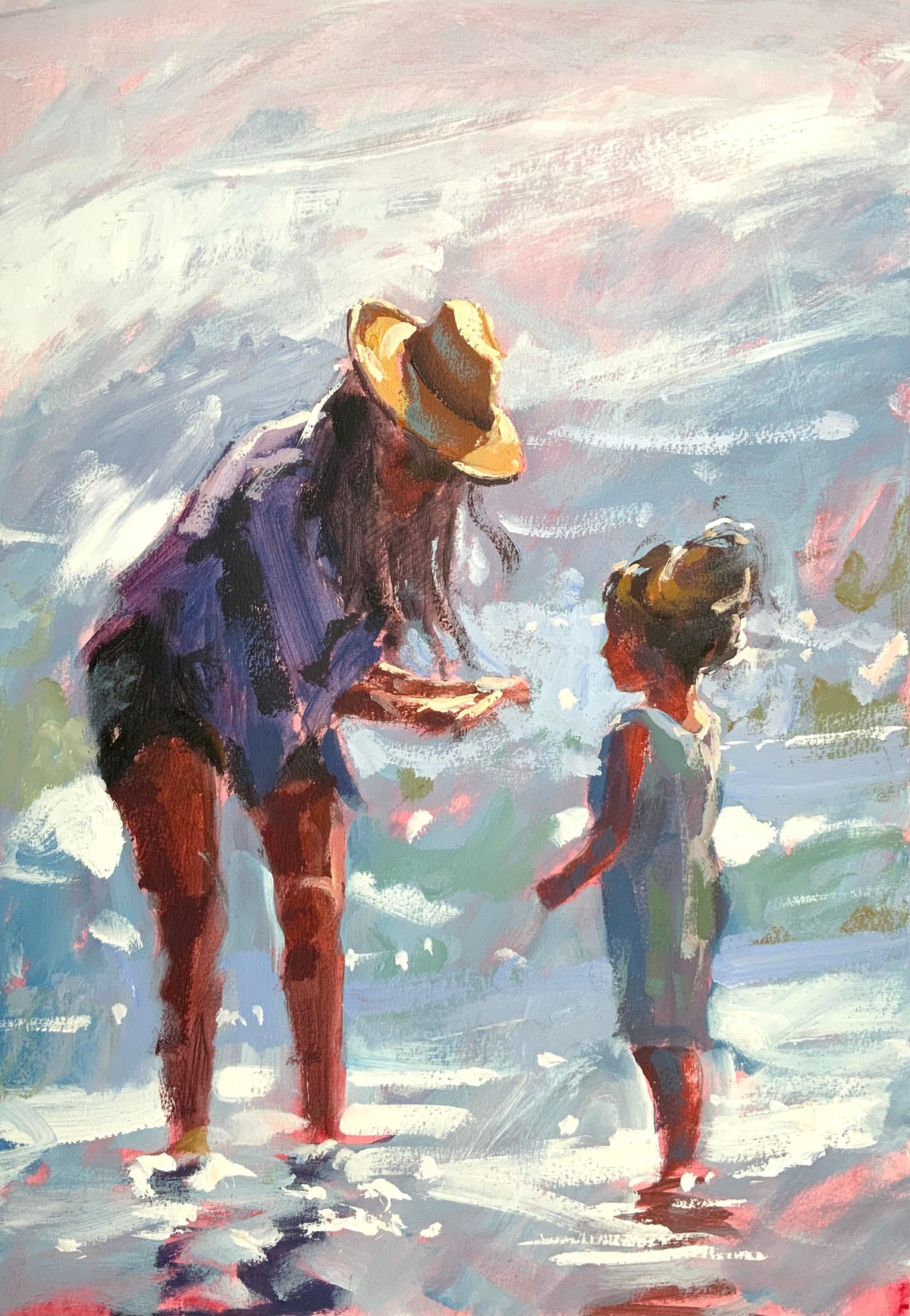 Paddling In The Sea