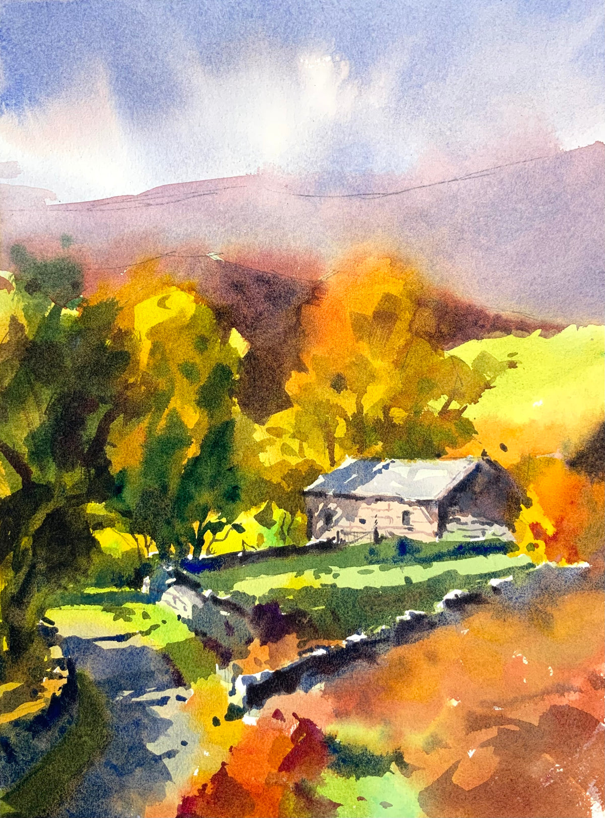 House With Autumn Trees