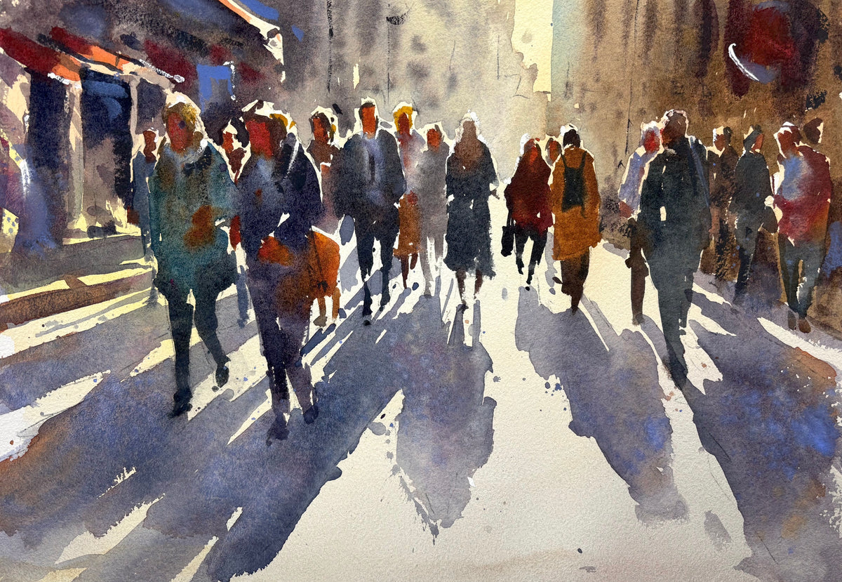 Pedestrians On The Street