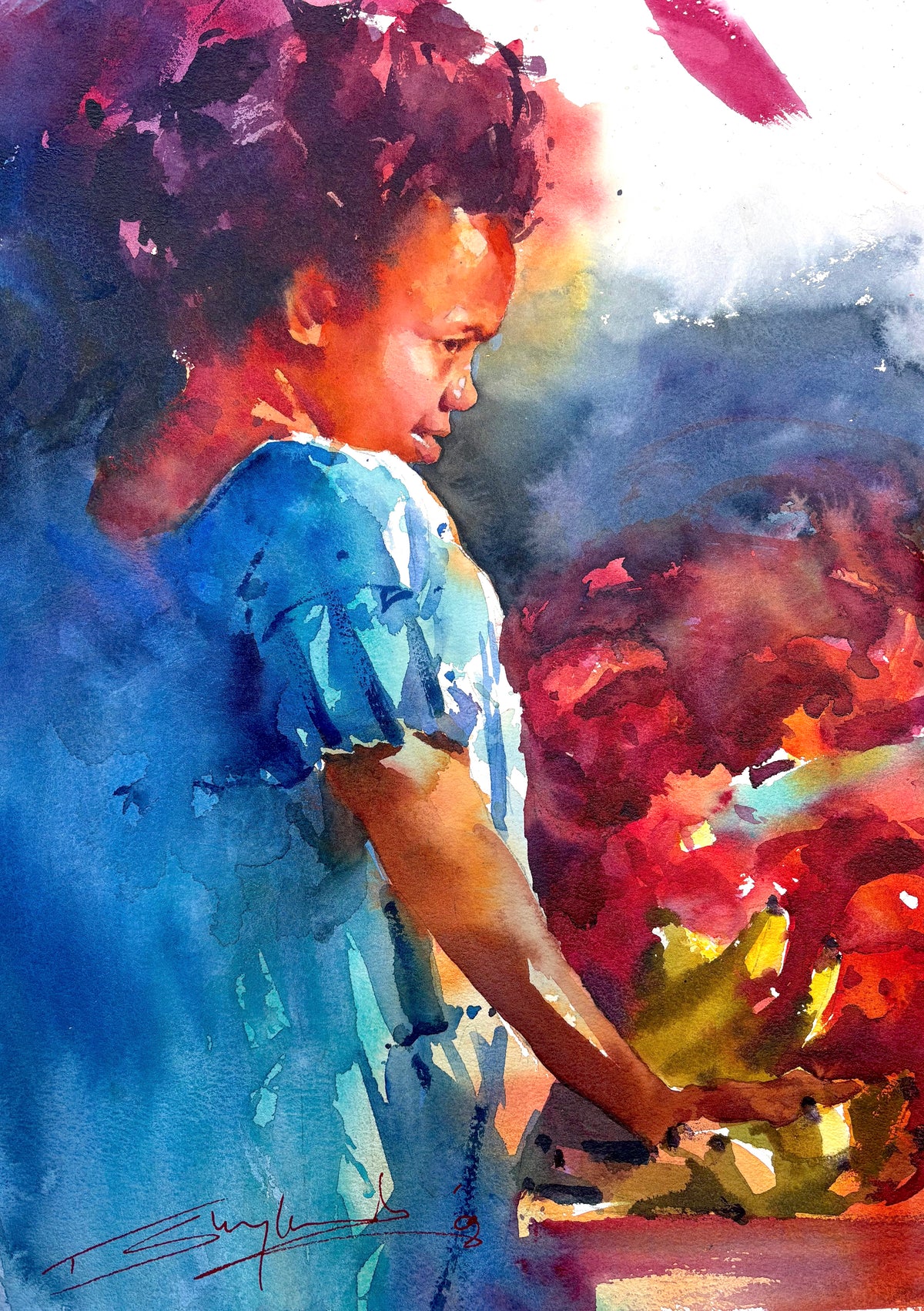 Girl At The Market